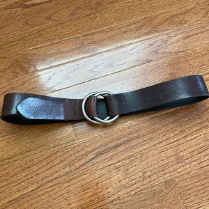 Abercrombie & Fitch Leather Double Ring Belt Small
